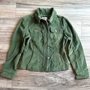 Live a Little Olive Corduroy Jacket